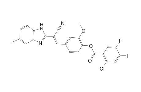 benzoic acid, 2-chloro-4,5-difluoro-, 4-[(E)-2-cyano-2-(5-methyl-1H-benzimidazol-2-yl)ethenyl]-2-methoxyphenyl ester