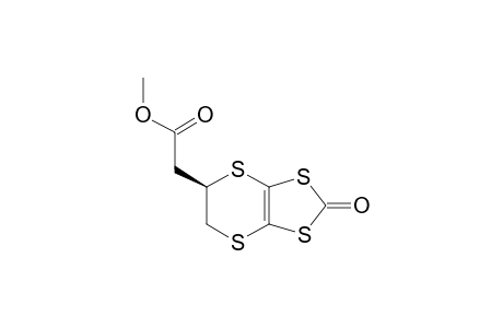 Methyl [R}-(5',6'-dihydro-2'-oxo-1,3-dithiolo[4,5-b]-1',4'-dithiin-5'-yl]-etanoate