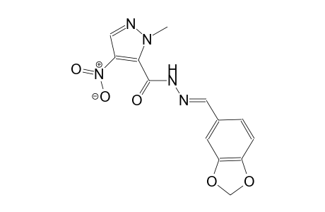 N'-[(E)-1,3-benzodioxol-5-ylmethylidene]-1-methyl-4-nitro-1H-pyrazole-5-carbohydrazide