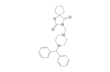 3'-[(BENZHYDRYLPIPERAZINO)-METHYL]-CYCLOPENTANE-SPIRO-5'-OXAZOLIDINE-2',4'-DIONE