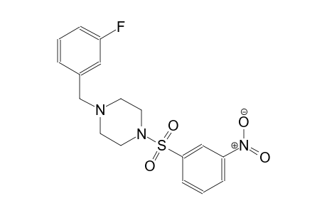 piperazine, 1-[(3-fluorophenyl)methyl]-4-[(3-nitrophenyl)sulfonyl]-
