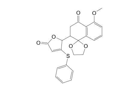 5-Phenylthio-5-(1',1'-ethylenedioxy-5'-methoxy-4'-oxo-1',2'-3',4'-tetrahydronaphth-2'-yl)furan-2(5H)-one