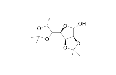 7-Deoxy-[2,3 : 5,6]-bis(O-isopropylidene)-.alpha.-L-glycero-D-mannoheptofuranose