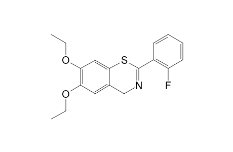 2-(2-FLUOROPHENYL)-2,3-DIETHOXY-4H-1,3-BENZO-THIAZINE