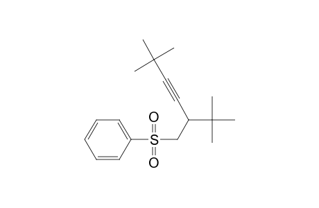 5,5-Dimethyl-2-(1',1'-dimethylethyl)-1-phenylsulfonyl-3-hexyne