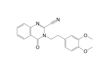 3,4-Dihydro-3-(3,4-dimethoxyphenethyl)-4-oxoquinazoline-2-carbonitrile