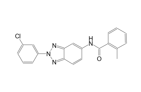 N-[2-(3-chlorophenyl)-2H-1,2,3-benzotriazol-5-yl]-2-methylbenzamide