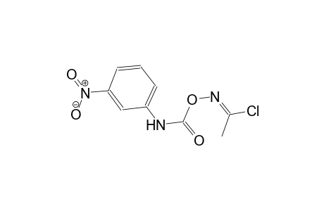 (1E)-N-{[(3-nitroanilino)carbonyl]oxy}ethanimidoyl chloride