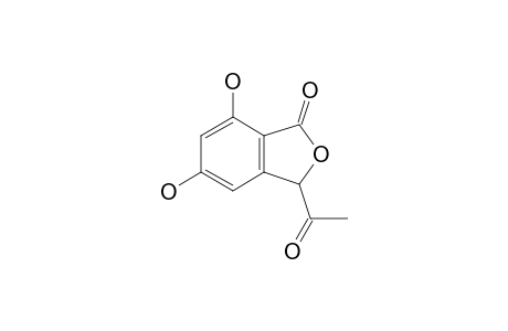3-acetyl-5,7-dihydroxy-3H-2-benzofuran-1-one