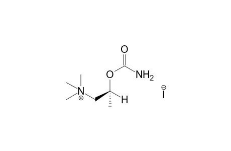 R-(-)-(2-hydroxypropyl)trimethylammonium iodide, carbamate (ester)