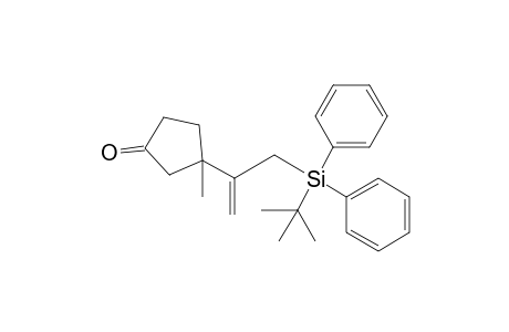 3-[1-[[tert-butyl(diphenyl)silyl]methyl]vinyl]-3-methyl-cyclopentanone