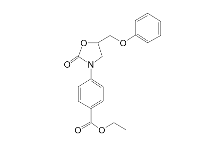 Ethyl p-(2-oxo-5-phenoxymethyl-3-oxazolidinyl)benzoate