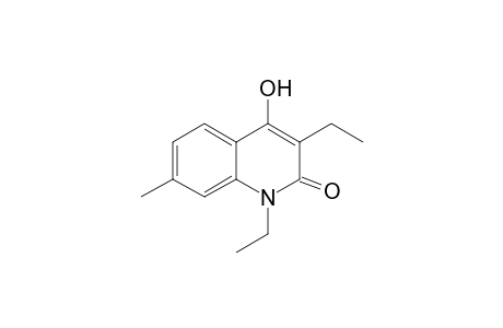 Quinolin-2(1H)-one, 4-hydroxy-1,3-diethyl-7-methyl-
