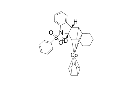 (.eta.-Cyclopentadienyl)[6,6a,10a,11a-.eta.-(5-phenylsulfonyl-[5a-2H]-5a,7,8,9,10,11a-exo-hexahydrobenzo[b]carbazole)]cobalt