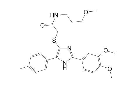 acetamide, 2-[[2-(3,4-dimethoxyphenyl)-5-(4-methylphenyl)-1H-imidazol-4-yl]thio]-N-(3-methoxypropyl)-