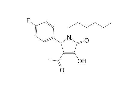 4-acetyl-5-(4-fluorophenyl)-1-hexyl-3-hydroxy-1,5-dihydro-2H-pyrrol-2-one