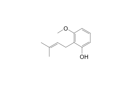 3-Methoxy-2-(3-methylbut-2-enyl)phenol