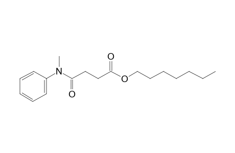 Succinic acid, monoamide, N-methyl-N-phenyl, heptyl ester