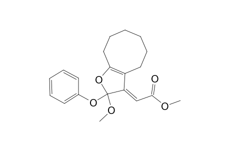 METHYL-(E)-2-(2-METHOXY-2-PHENOXY-4,5,6,7,8,9-HEXAHYDROCYCLOOCTA-[B]-FURAN-3(2H)-YLIDENE)-ACETATE