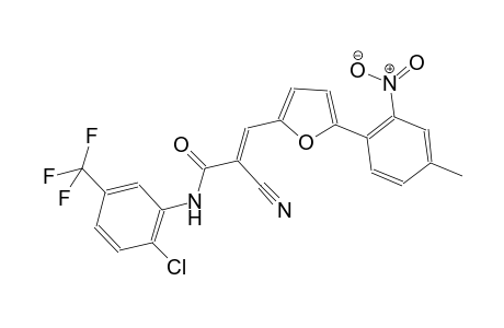 (2E)-N-[2-chloro-5-(trifluoromethyl)phenyl]-2-cyano-3-[5-(4-methyl-2-nitrophenyl)-2-furyl]-2-propenamide