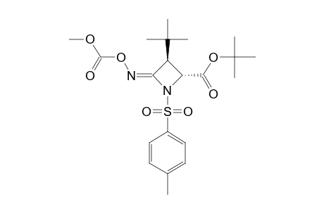 TERT.-BUTYL-3-TERT.-BUTYL-4-METHOXYCARBONYLOXYIMINO-1-(TOSYL)-AZETIDIN-2-CARBOXYLATE