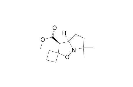 (3'S*,3a'R*)-3'-Carbomethoxy-hexahydro-6',6'-dimethylspiro[cyclobutane-1,2'(3'H)-pyrrolo[1,2-b]isoxazole]