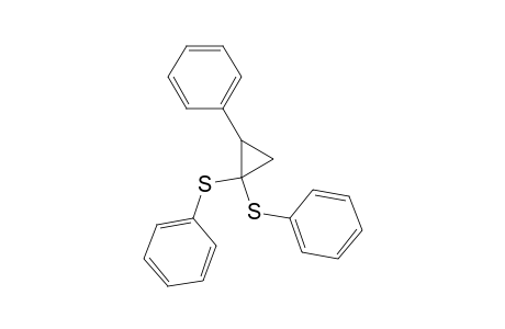 Benzene, 1,1'-[(phenylcyclopropylidene)bis(thio)]bis-