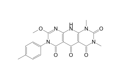 1,3-Dimethyl-7-(p-tolyl)-8-methoxypyrimido[5',6' : 5,6]pyrido[2,3-d]pyrimidine-2,4,5,6-(1H,3H,7H,10H)-tetrone
