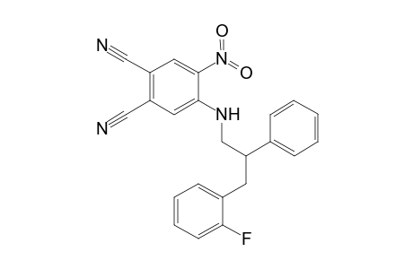 1,2-Benzenedicarbonitrile, 4-[[3-(2-fluorophenyl)-2-phenylpropyl]amino]-5-nitro-