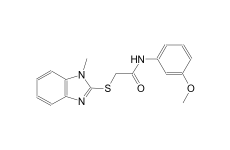 acetamide, N-(3-methoxyphenyl)-2-[(1-methyl-1H-benzimidazol-2-yl)thio]-