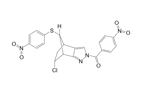 6-endo-Chloro-4,5,6,7-tetrahydro-4,7-methano-2-(p-nitrbenzoyl)-5-exo-(p-nitrophenylsulfanyl)-2H-indazole