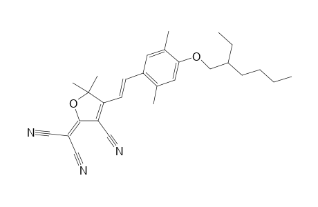 2-(3-Cyano-4-{(E)-2-[4-(2-ethyl-hexyloxy)-2,5-dimethyl-phenyl]-vinyl}-5,5-dimethyl-5H-furan-2-ylidene)-malononitrile
