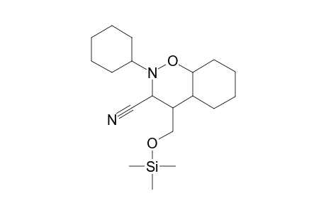 Perhydro-1,2-benzoxazine, 3-cyano-2-cyclohexyl-4-trimethylsilyloxymethyl-