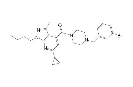 4-{[4-(3-bromobenzyl)-1-piperazinyl]carbonyl}-1-butyl-6-cyclopropyl-3-methyl-1H-pyrazolo[3,4-b]pyridine