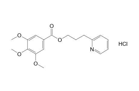 3,4,5-trimethoxybenzoic acid, 3-(2-pyridyl)propyl ester, hydrochloride