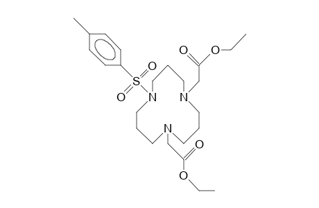 1,5-Bis(ethoxycarbonylmethyl)-9-(4-tolyl-sulfony L)-1,5,9-triaza-cyclododecane