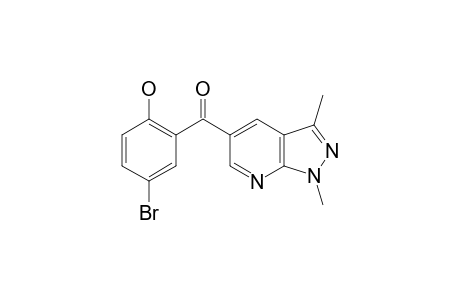 3-(2-HYDROXY-5-BROMOBENZOYL)-5,7-DIMETHYLPYRAZOLO-[3,4-B]-PYRIDINE