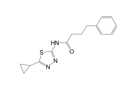 N-(5-cyclopropyl-1,3,4-thiadiazol-2-yl)-4-phenylbutanamide