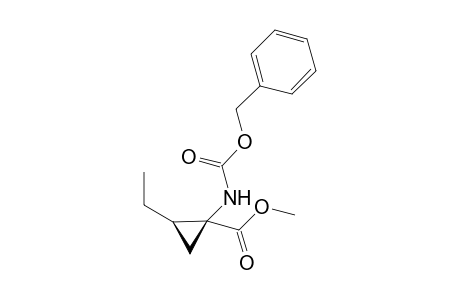 Methyl (1S,2R-(-)-1-N-Benzyloxycarbonylamino-2-ethylcyclopropanecarboxylate