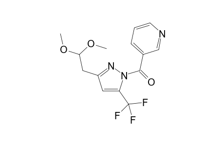 3-(2,2-Dimethoxyethyl)-5-trifluoromethyl-1H-1-nicotinoylpyrazole