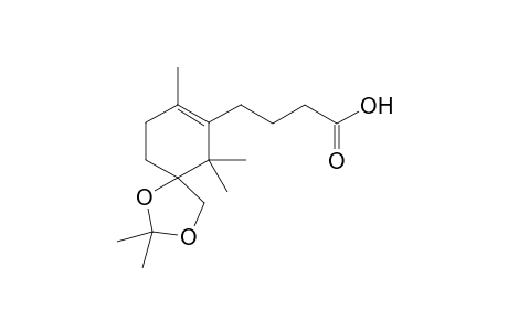 2-[(3'-Hydroxycarbonyl)propyl]-1,1,3,9,9-pentamethyl-8,10-dioxa-spirobicyclo[6.5]dec-2-ene