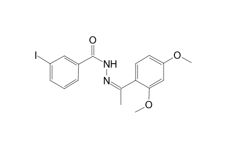 N'-[(Z)-1-(2,4-Dimethoxyphenyl)ethylidene]-3-iodobenzohydrazide