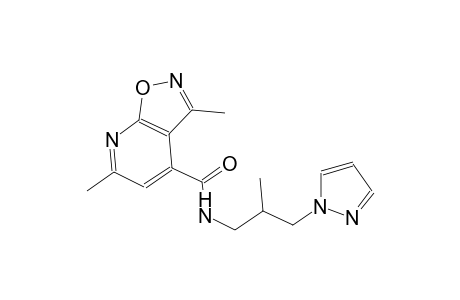 isoxazolo[5,4-b]pyridine-4-carboxamide, 3,6-dimethyl-N-[2-methyl-3-(1H-pyrazol-1-yl)propyl]-