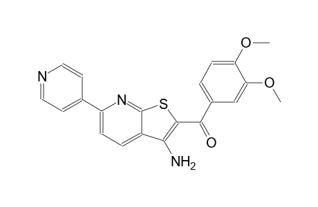 methanone, [3-amino-6-(4-pyridinyl)thieno[2,3-b]pyridin-2-yl](3,4-dimethoxyphenyl)-