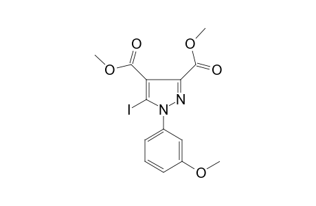 dimethyl 5-iodo-1-(3-methoxyphenyl)pyrazole-3,4-dicarboxylate