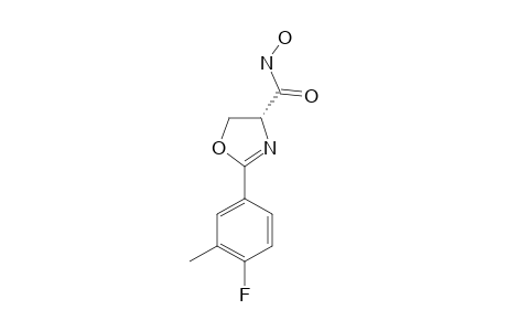 2-(4-FLUORO-3-METHYLPHENYL)-OXAZOLINE-4-HYDROXAMIC-ACID
