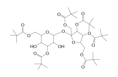 .alpha.-D-Glucopyranoside, 1,3,4,6-tetrakis-O-(2,2-dimethyl-1-oxopropyl)-.beta.-D-fructofuranosyl, 3,6-bis(2,2-dimethylpropanoate)