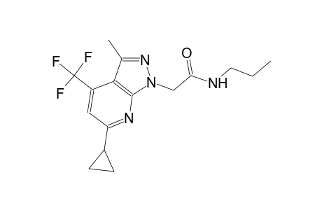 1H-pyrazolo[3,4-b]pyridine-1-acetamide, 6-cyclopropyl-3-methyl-N-propyl-4-(trifluoromethyl)-