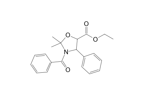 3-Benzoyl-2,2-dimethyl-4-phenyloxazolidin-5-carboxylic acid ethyl ester