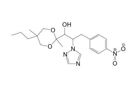 1H-1,2,4-Triazole-1-ethanol, alpha-(2,5-dimethyl-5-propyl-1,3-dioxan-2-yl)-beta-[(4-nitrophenyl)methyl]-